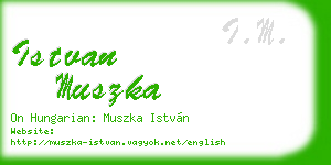 istvan muszka business card